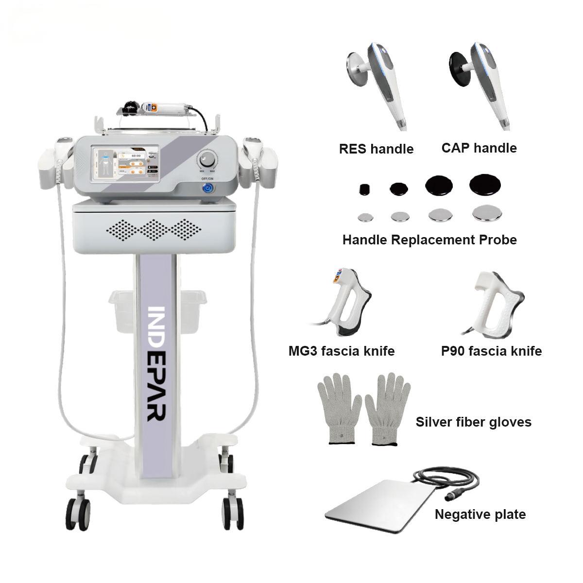 INDIBA 448 Khz Rf Tecar Therapy Ret Cet Rf Radio Frequency 448 K Monopolar Physiotherapy Physio Tecar Therapy Machine - Professional EMS Body Sculpting equipment by SMIO