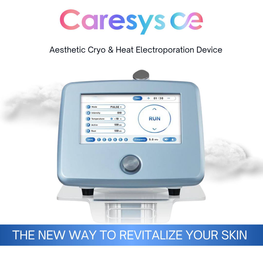 Specially designed for sensitive skin Hot Cold Hammer Skin Facial Machine Cryo Heat Electroporation Device Tightening Beauty Cooling Electroporation Machine - Professional RF Microneedle / Collagen Gun equipment by SMIO