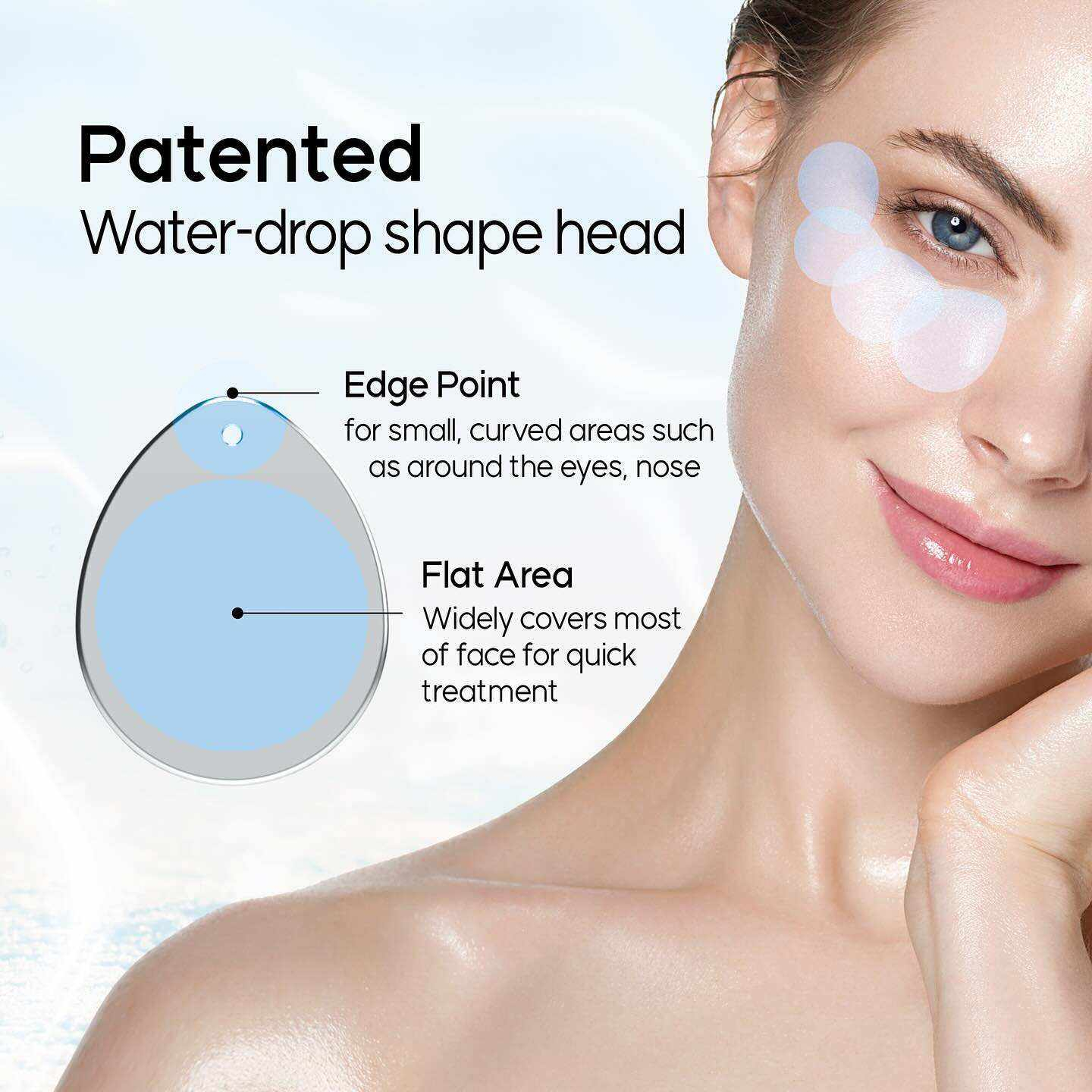 Specially designed for sensitive skin Hot Cold Hammer Skin Facial Machine Cryo Heat Electroporation Device Tightening Beauty Cooling Electroporation Machine - Professional RF Microneedle / Collagen Gun equipment by SMIO