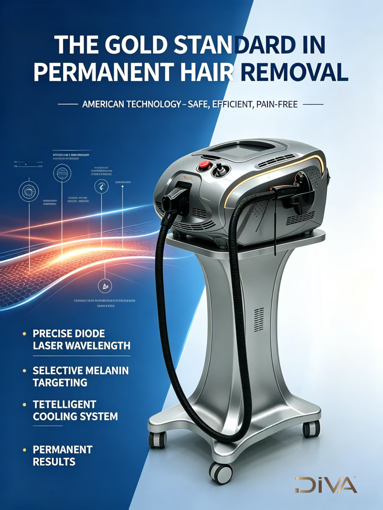 Speed Salon Ice Titanium Depilacion Diodo Trio Diode 808 nm Diode Hair Removal Equipment - Professional 808nm Diode Laser equipment by SMIO