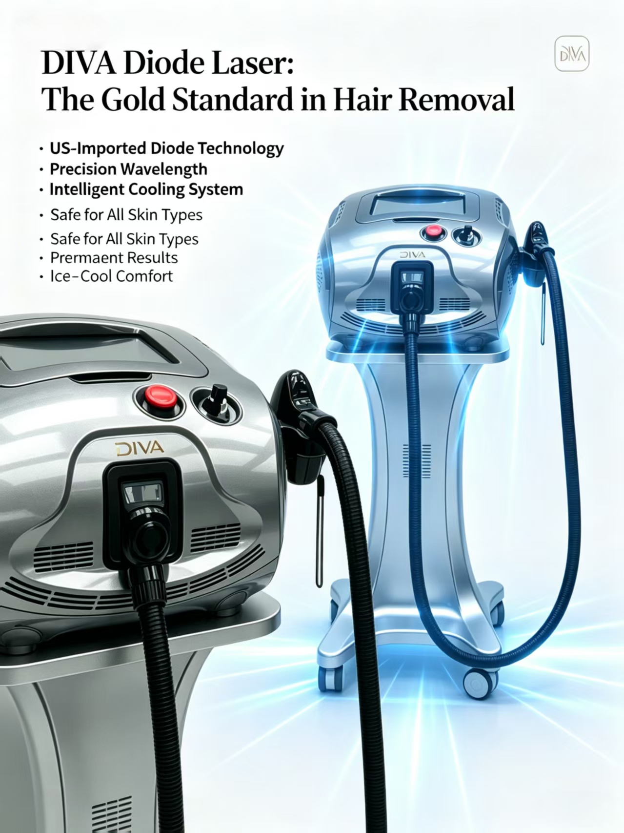 Speed Salon Ice Titanium Depilacion Diodo Trio Diode 808 nm Diode Hair Removal Equipment - Professional 808nm Diode Laser equipment by SMIO