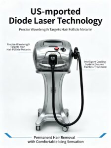 Speed Salon Ice Titanium Depilacion Diodo Trio  Diode 808 nm Diode  Hair Removal Equipment