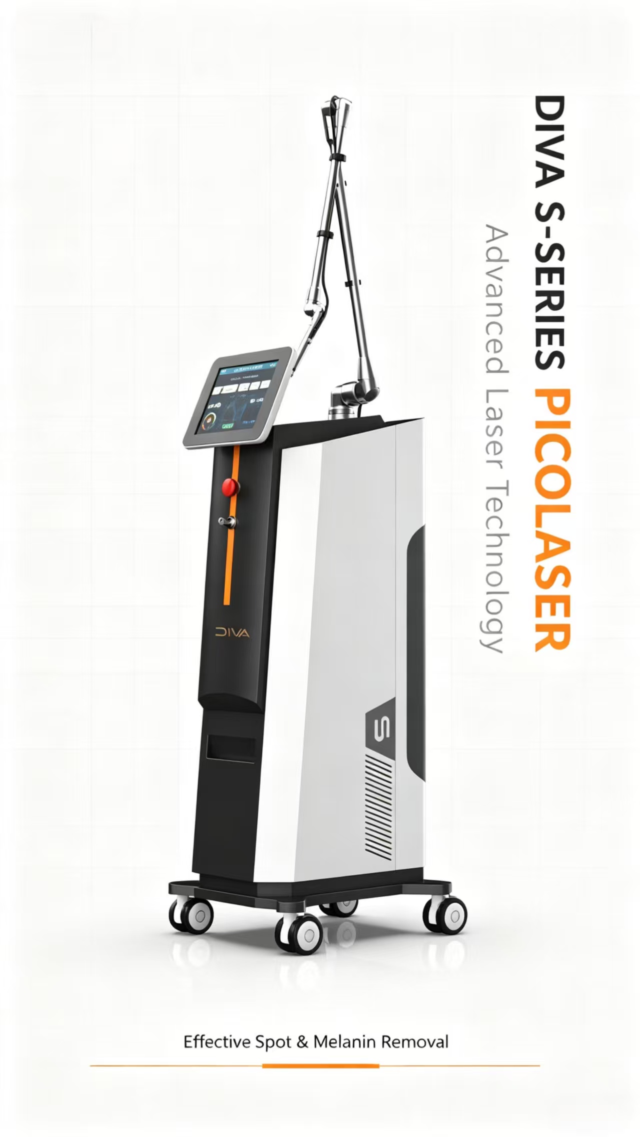 Picosecond Pico YAG Laser Machine Tattoo Removal Stationary Salon Use Adjustable Spot Size 2-10mm Energy Beauty Equipment - Professional Picosecond / CO2 / Nd:YAG Laser equipment by SMIO
