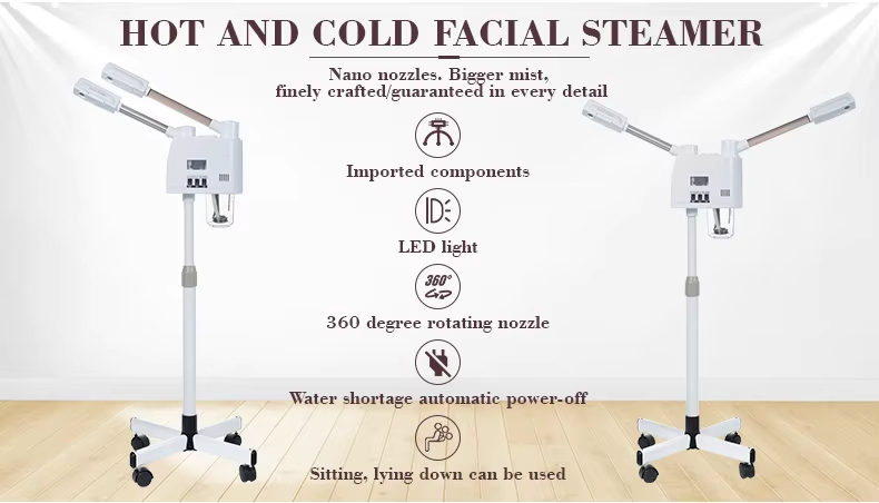 Cold and Hot Double Spray Face Steamer Refreshing Skin Care Deep Cleaning Face Steamer - Professional Professional Beauty Equipment equipment by SMIO