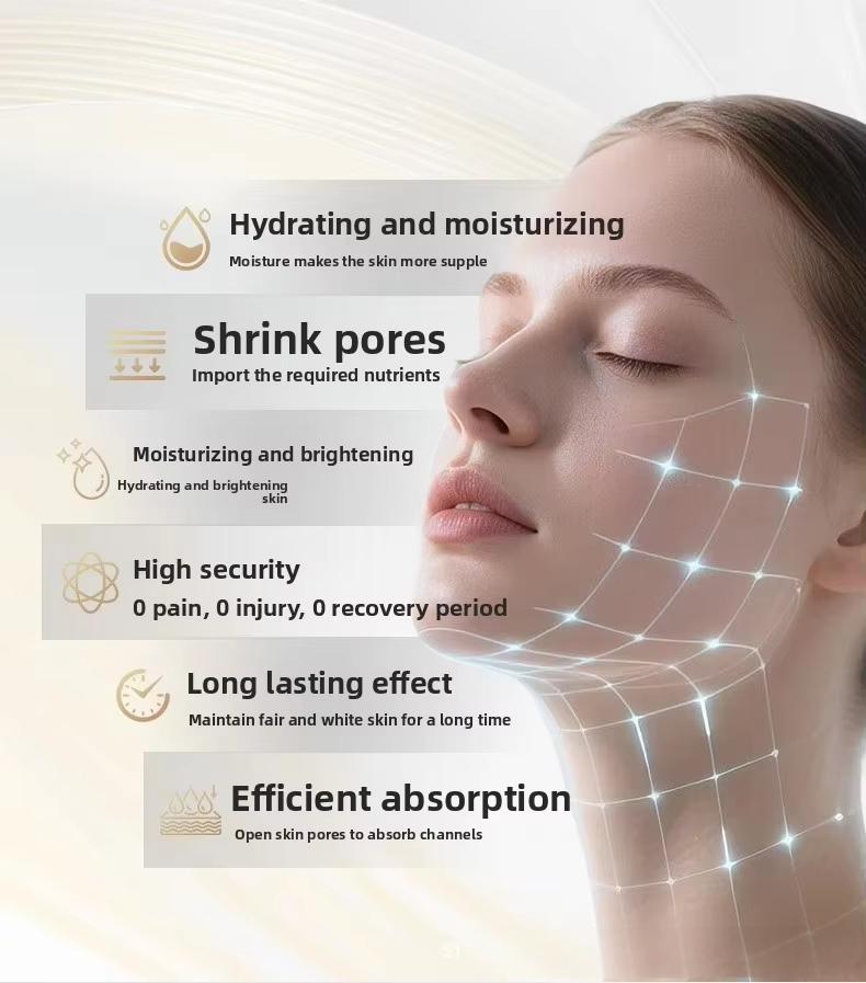 Mesotherapy Injector Nanoparticle Needle-Free Mesogun Mesotherapy Injector Mesogun Injector Skin Regeneration - Professional RF Microneedle / Collagen Gun equipment by SMIO