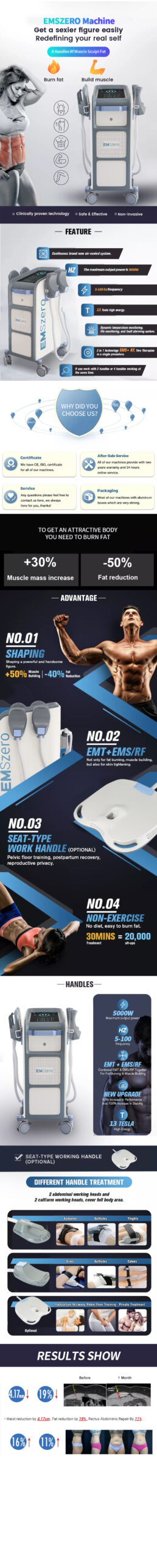 立式EMS 4手柄 - SMIO #157 - Professional EMS Body Sculpting equipment by SMIO