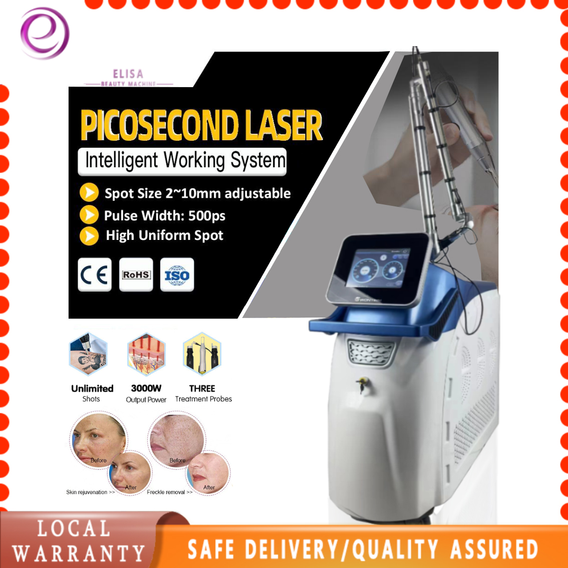 新款超皮秒 - SMIO #213 - Professional Picosecond / CO2 / Nd:YAG Laser equipment by SMIO