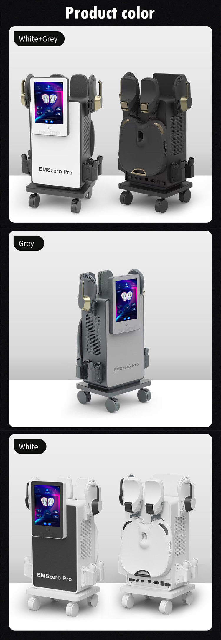 立式 EMS4手柄 - SMIO #271 - Professional EMS Body Sculpting equipment by SMIO