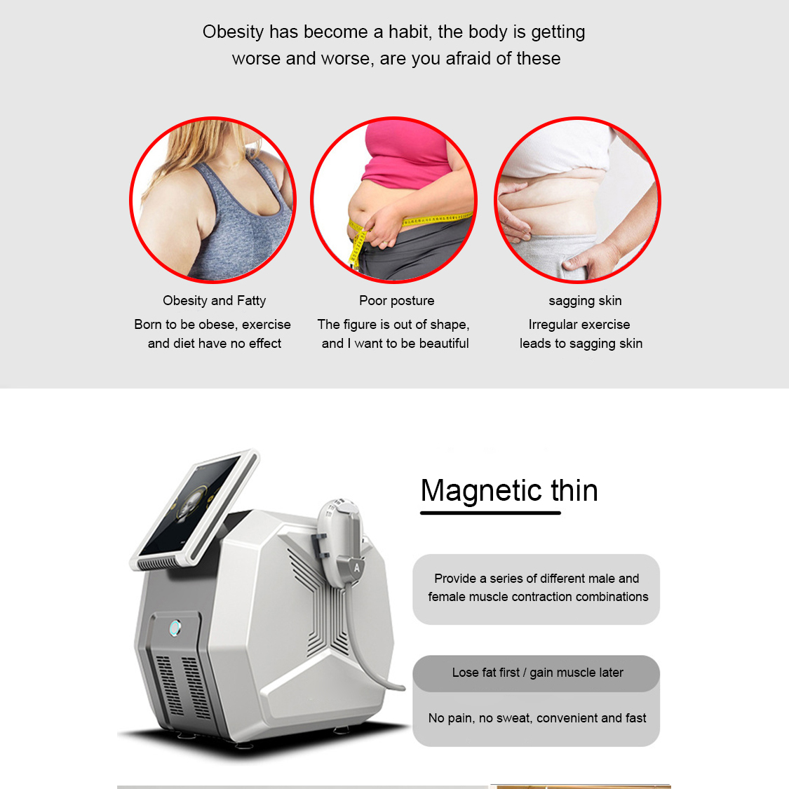 EMS 台式2手柄 - SMIO #303 - Professional EMS Body Sculpting equipment by SMIO