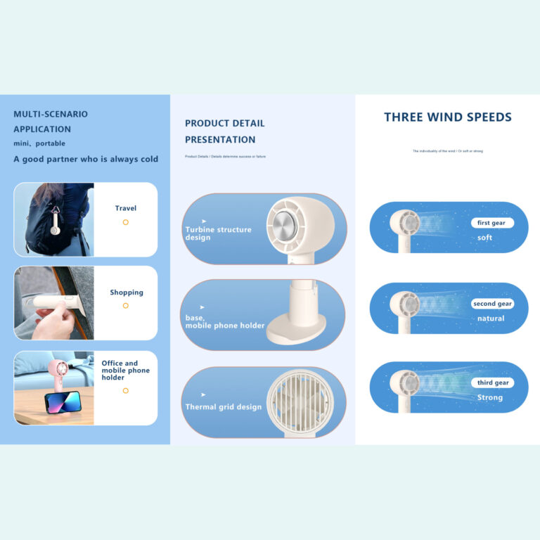 Portable Handheld Cooling Fan